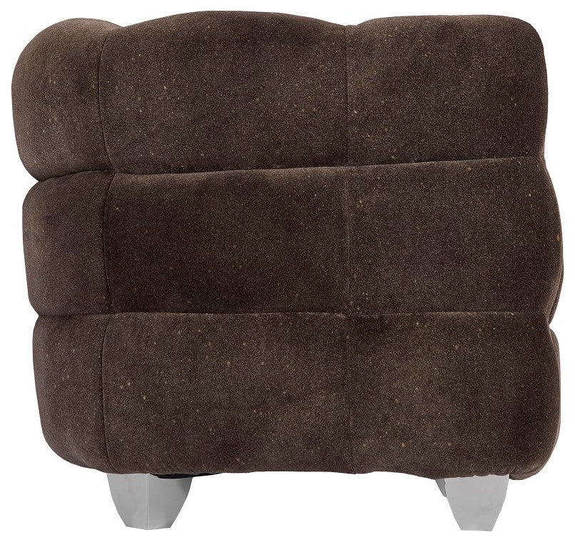 Cloud Club Chair, Stainless Steel Legs, Distressed Gray