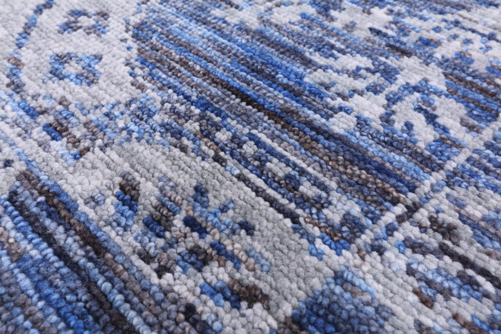 Modern Hand-Knotted Wool Rug 9' 1" X 12' 2" Q8761