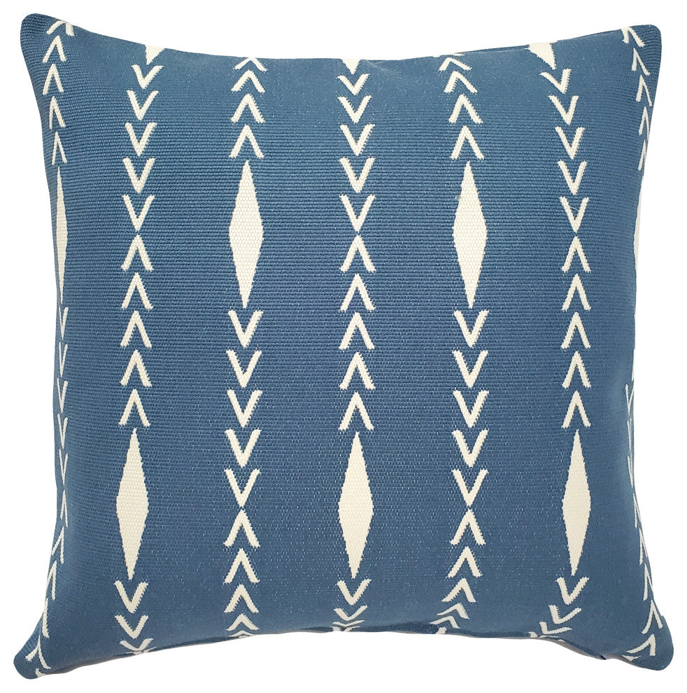 Dimaond Ray Mineral Blue Throw Pillow 20x20