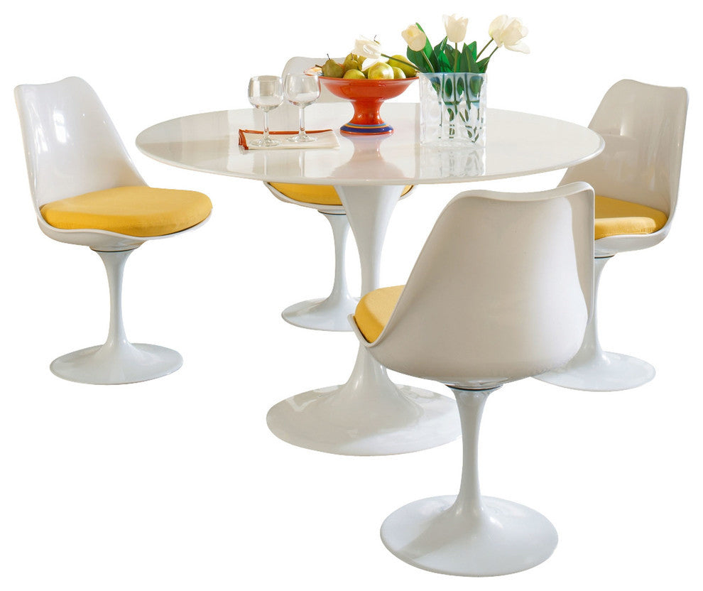 Modern Contemporary Kitchen 5-Piece SetDining Set Yellow