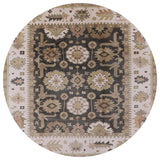 Ahgly Company Indoor Round Mid-Century Modern Area Rugs, 8' Round