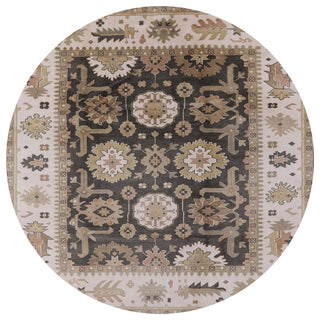 Ahgly Company Indoor Round Mid-Century Modern Area Rugs, 8' Round