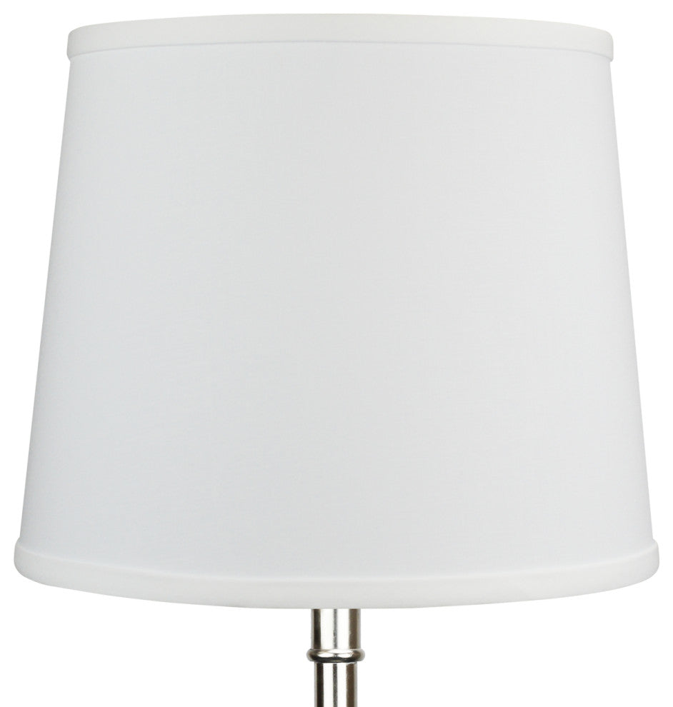 Fenchel Shades 10"x12"x10" Empire Lamp Shade, Linen White