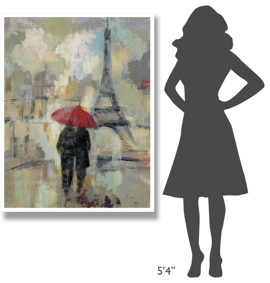 "Rain in the City II" Digital Paper Print by Silvia Vassileva, 38"x50"
