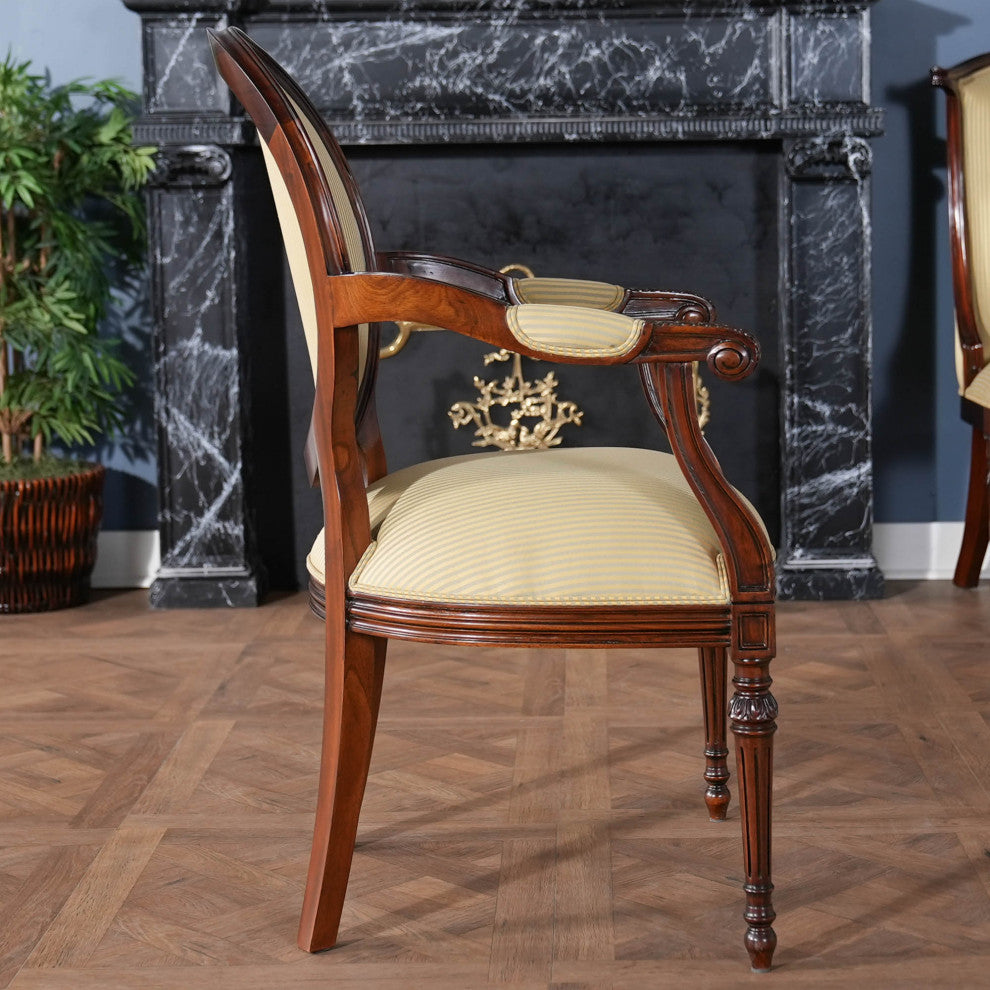 Round Back Mahogany Chair