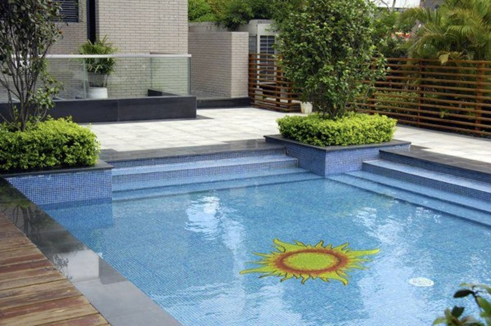 Sun Block Pool Sun Glass Swimming Pool Mosaic