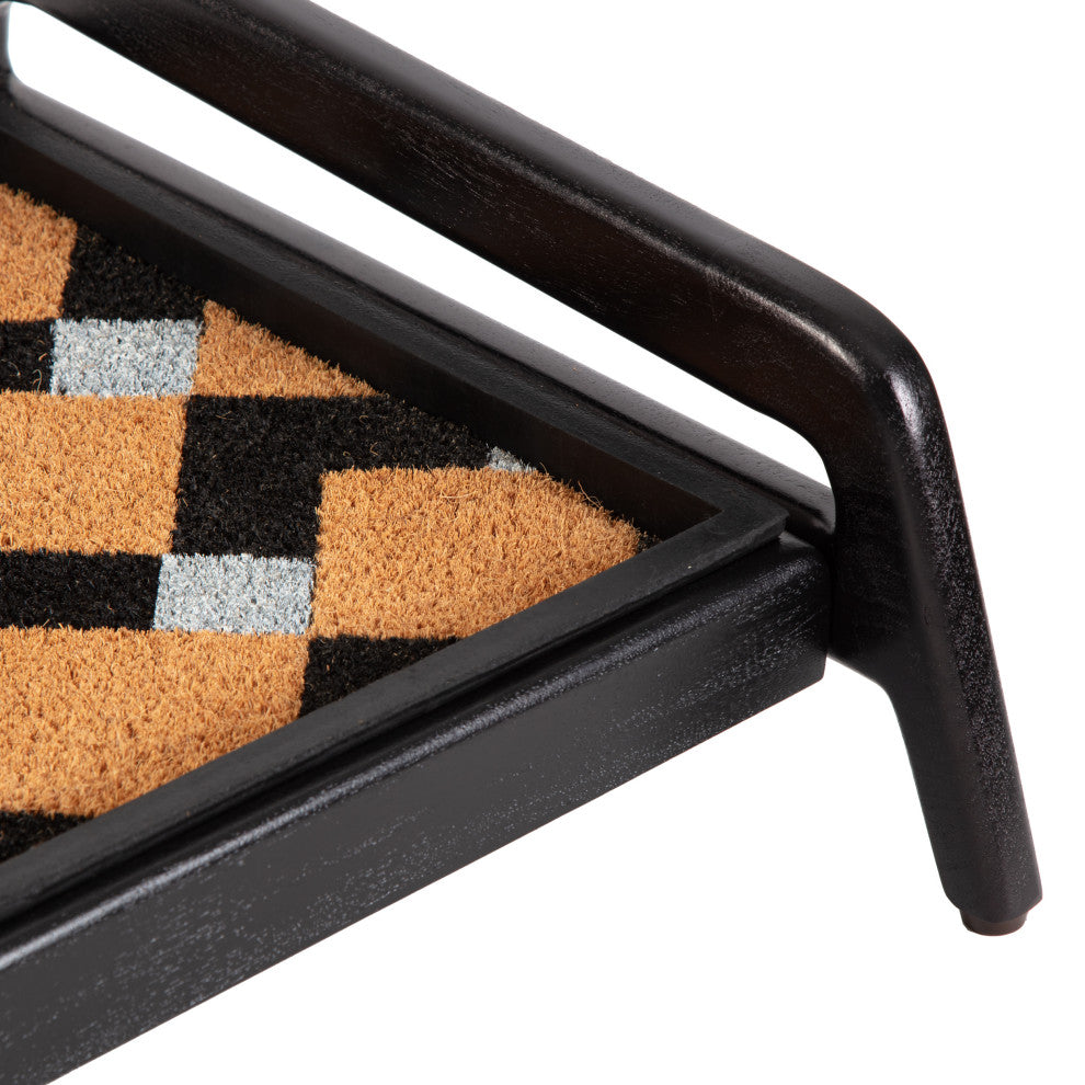 Single-Tier Black Stand With 2-Pair Rubber Boot Tray Mt. Tam
