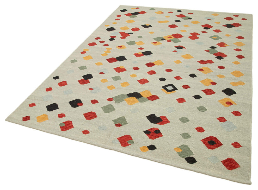 Rug N Carpet - Hand-knotted Turkish 5' 9'' x 8' 1'' Unique Wool Kilim Rug