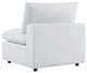 Modular Lounge Sectional Deep Sofa Chair Set, Sunbrella, White, Modern, Outdoor