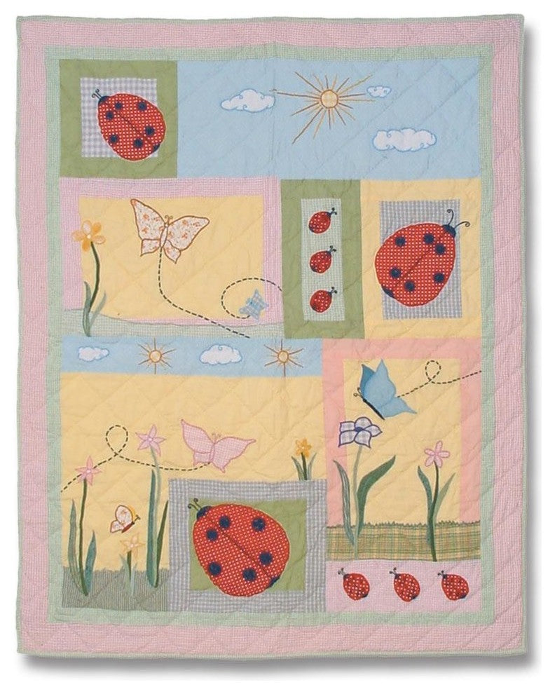 Ladybug Quilt King 105"X95"