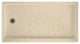 Swan 60x32x4 Solid Surface Shower Base, Left Drain, Bermuda Sand