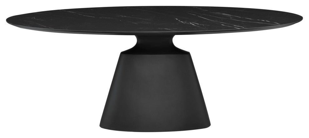 Taji Black Ceramic Dining Table, HGNE285