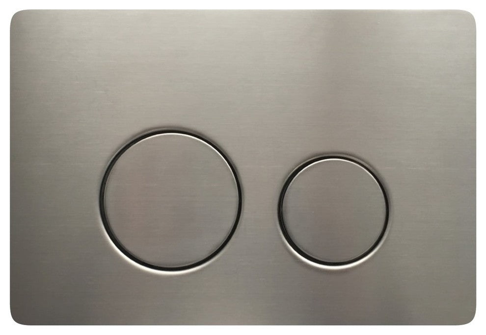 Concealed Tank For Wall Toilets, 2x6" Wall Studs, Satin Nickel Push Plate