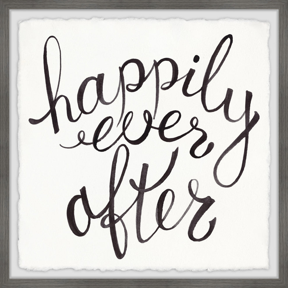 "Happily Ever After III" Framed Painting Print, 24x24