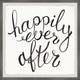 "Happily Ever After III" Framed Painting Print, 24x24