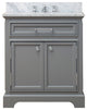 Derby Cashmere Bathroom Vanity, 30" Wide, No Mirror, No Faucet