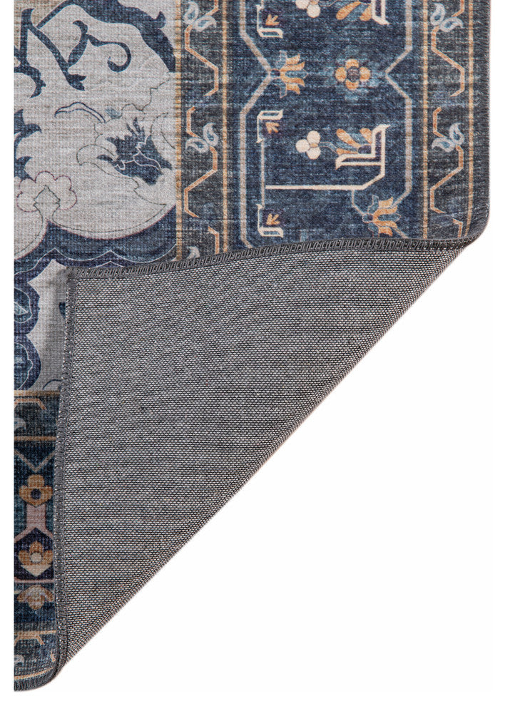 Amer Rugs Myra Shantalle MYR-7 Royal Blue Power-loomed - 5' X 7'6" Rectangle