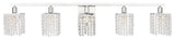 Elegant Lighting LD7014 Phineas 5 Light 42"W Bathroom Vanity - Chrome