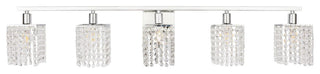 Elegant Lighting LD7014 Phineas 5 Light 42"W Bathroom Vanity - Chrome