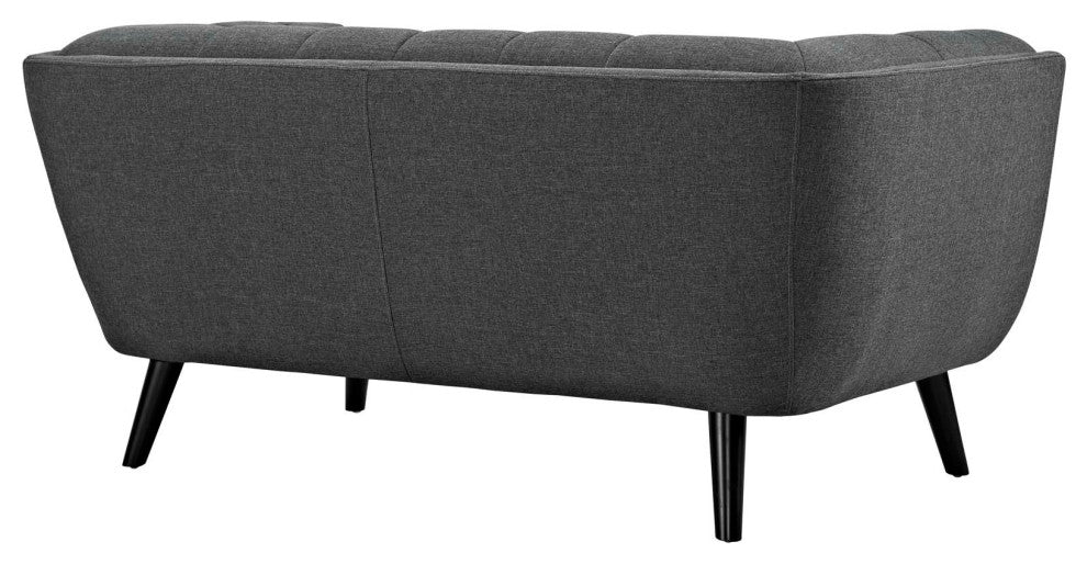 Bestow 2-Piece Upholstered Fabric Loveseat and Armchair Set Gray