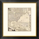 "Composite: British Empire in America, 1733"  by Henry Popple, 26x26"