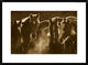 Horse Herd At Annual Round-Up, Backlit, Ecuador, Sepia, 30"x22"