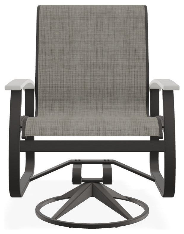Belle Isle Sling Outdoor Swivel Rocker, Kora/Warm Gray