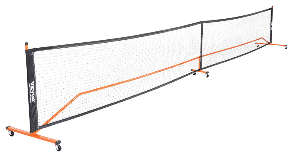 VEVOR 22FT Regulation Size Portable Pickleball Net System with Balls Wheels