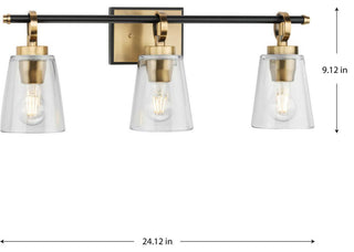 Cassell Collection Bath and Vanity Light, Vintage Brass