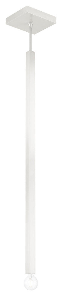 Livex Lighting Solna 1 Light Brushed Nickel Pendant