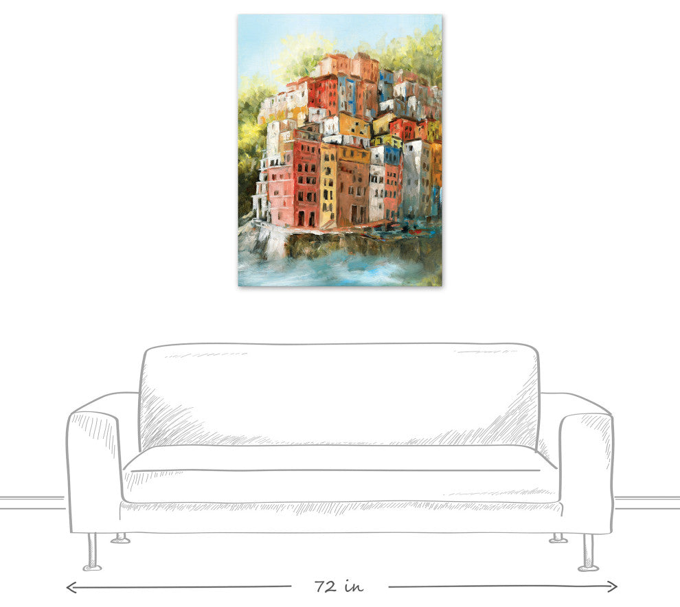 Mediterranean Coast 30 x 40 Canvas Wall Art