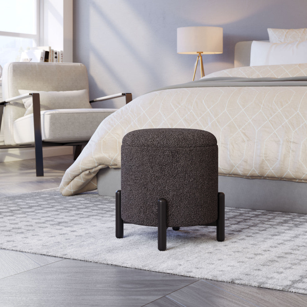 Calistoga Ottoman Dark Gray