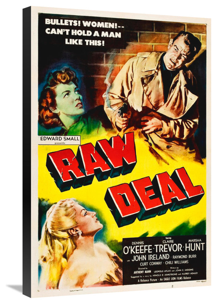 "Raw Deal" Stretched Canvas Giclee by Hollywood Photo Archive, 20x30"