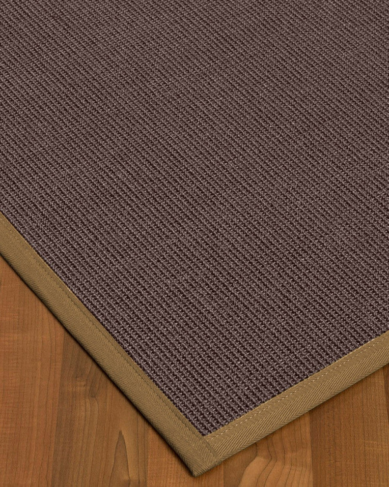Natural Area Rugs Big Sur Custom Sisal Rug, 12' x 18', Squirrel Border
