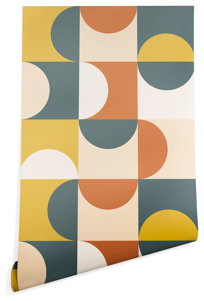 Deny Designs the Old Art Studio Mid Century Modern 23 Wallpaper, Multi, 2'x10'