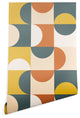 Deny Designs the Old Art Studio Mid Century Modern 23 Wallpaper, Multi, 2'x10'