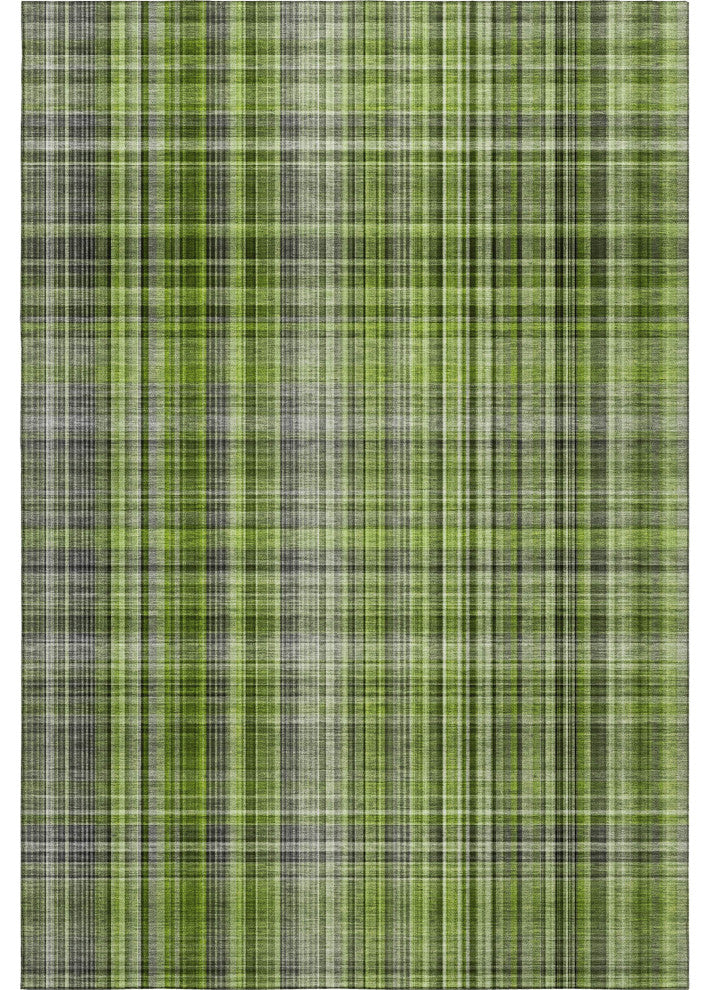 Premium Machine Washable Mayfield AMF541 Green 3' x 5' Rug