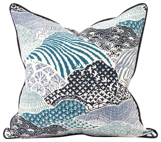 Howard Elliott Madcap Cottage Windsor Park Indigo 20" x 20" Pillow, Down Insert