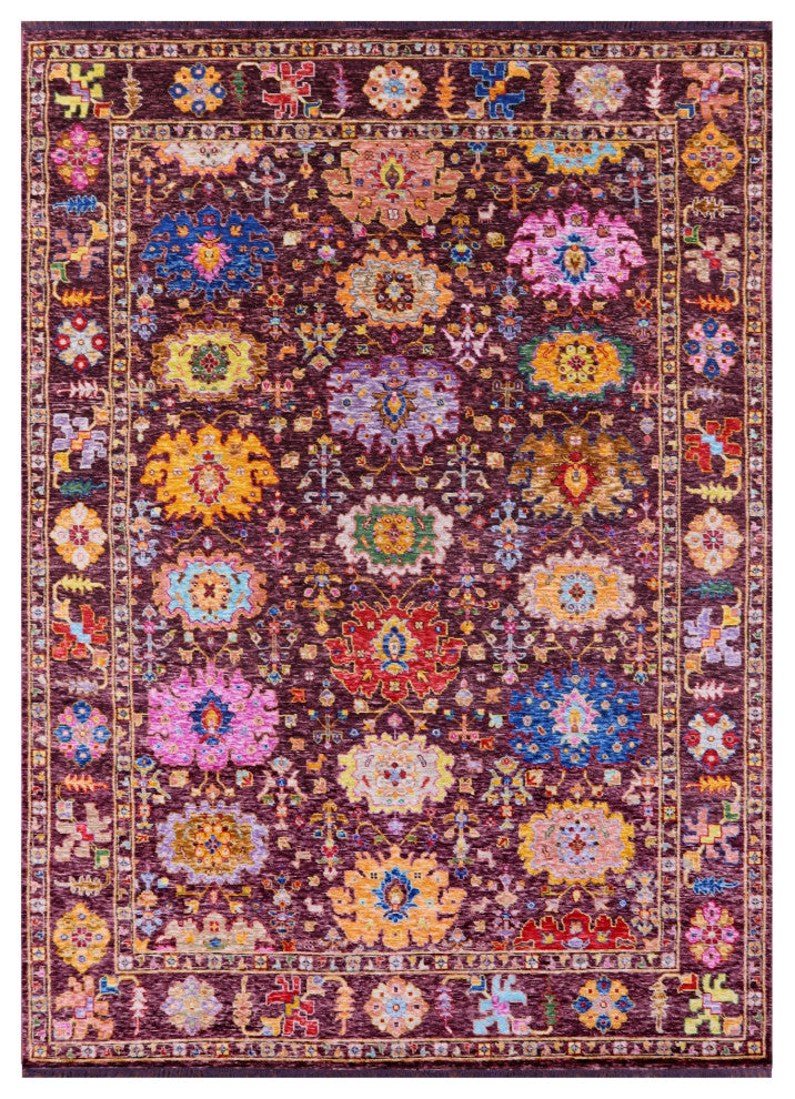 Turkish Oushak Hand-Knotted Wool Rug 9' 10" X 13' 7" - Q16101