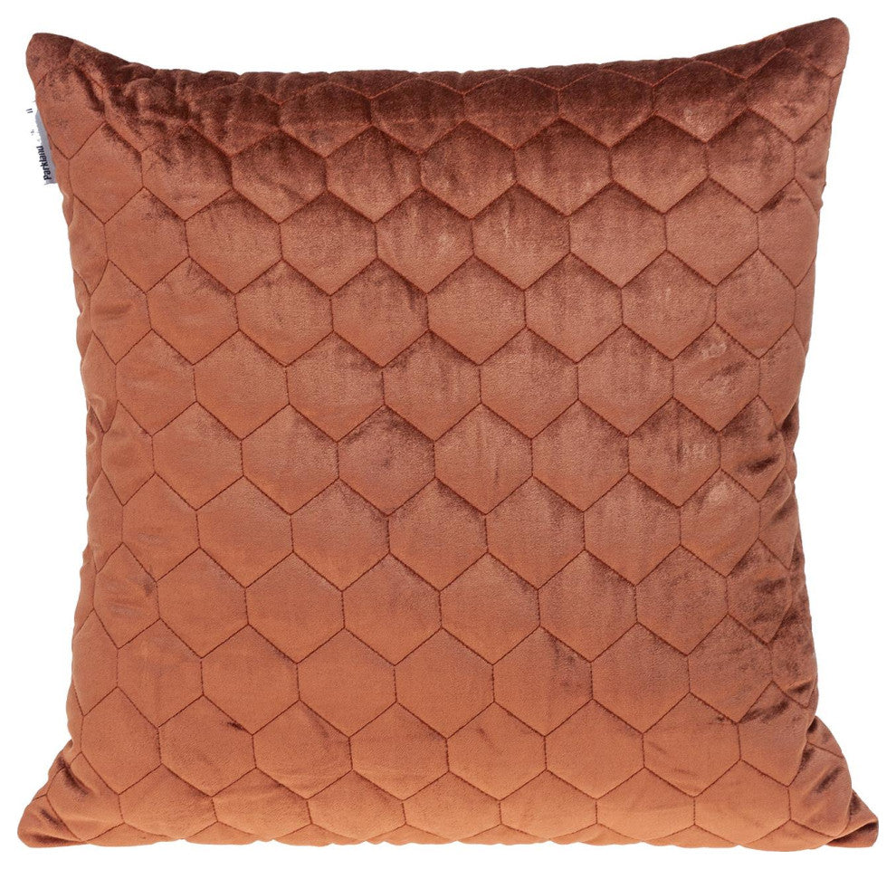 Parkland Collection Bazyli Burnt Orange Throw Pillow, Square