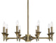 Uttermost Brant Aged Brass 8 Light Chandelier