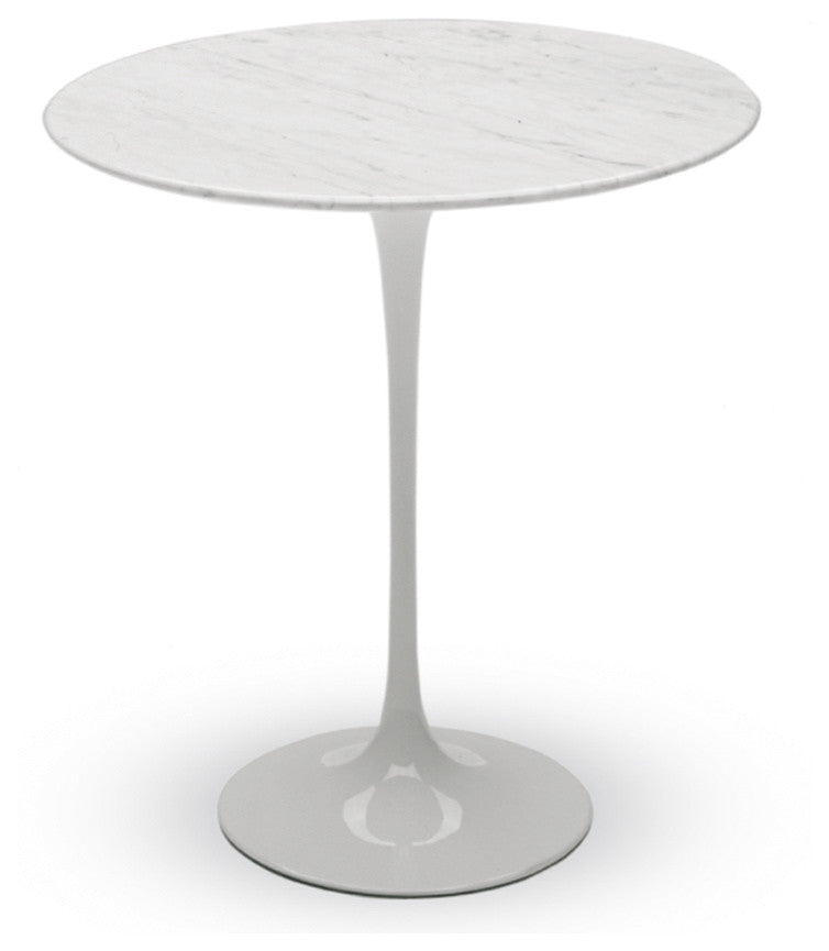 Tulip Side Table Laminate Top, Black, 16"