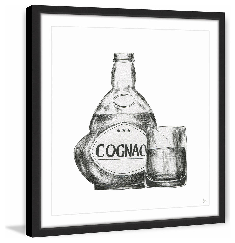 "Cognac Mood II" Framed Painting Print, 32"x32"
