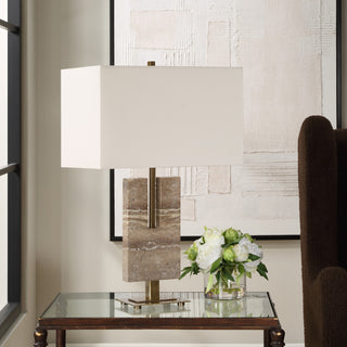 Uttermost Turning Point Travertine Table Lamp