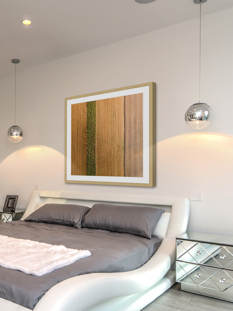 "Seeded Land" Framed Print by Karolis Janulis