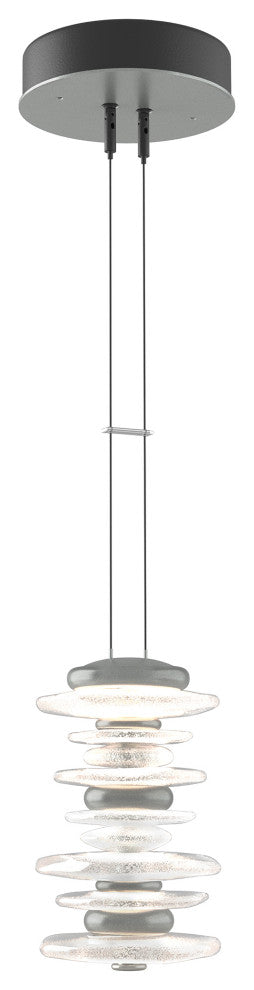 Cairn Large Mini Pendant, Vintage Platinum Finish, Standard Overall Height