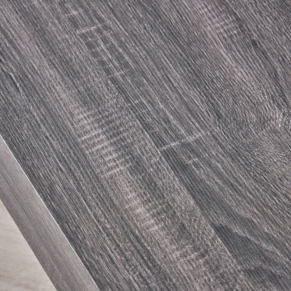 GDF Studio Genwa Canyon Coffee Table, Black Oak