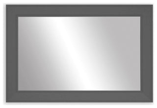 Porter Dark Gray Framed Mirror, 28"x54"