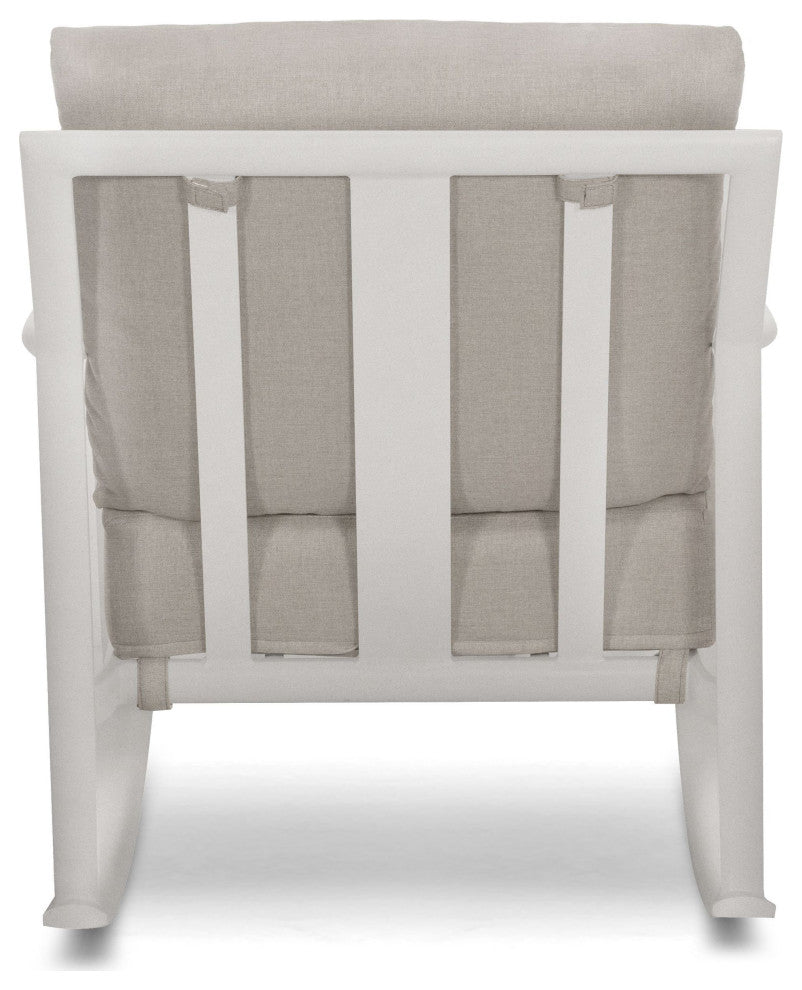 Aspen Cushion Rocking Lounge Chair, Coastal Mist