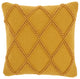 Mina Victory GC101 Throw Pillow, Yellow, 18"X18"